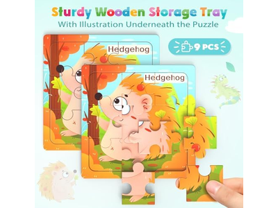 8 Pack Animal Jigsaw Puzzles for Kids3-5